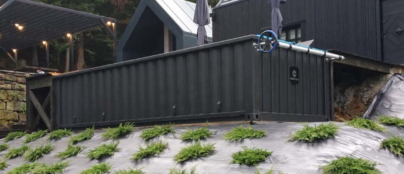 Pool Container 6,2m x 2,5m mit Wärmepumpe, Premium-Paket