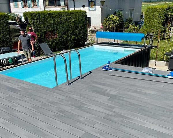 Pool Container 6,2m x 2,5m mit Wärmepumpe, Premium-Paket