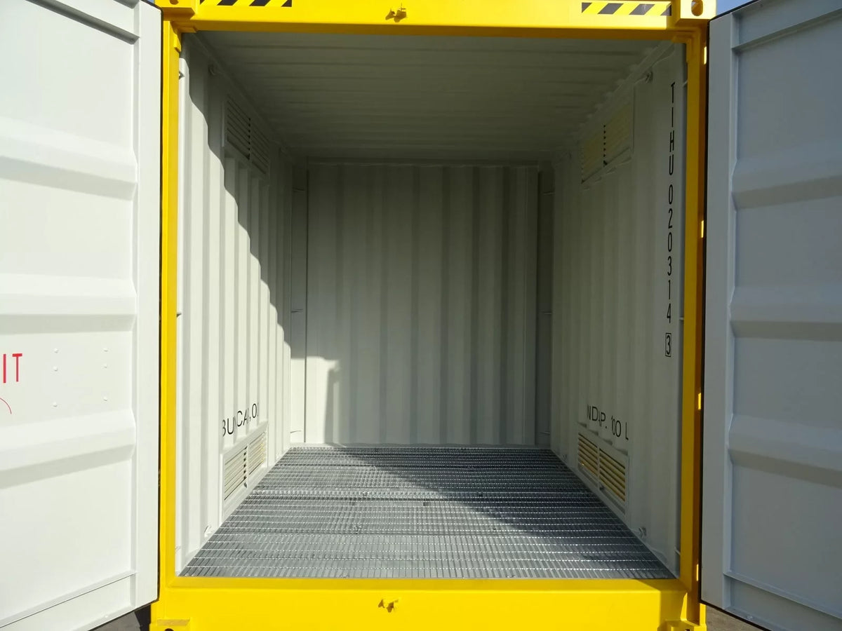 Gefahrgutcontainer 10′ High Cube (Doppelboden)
