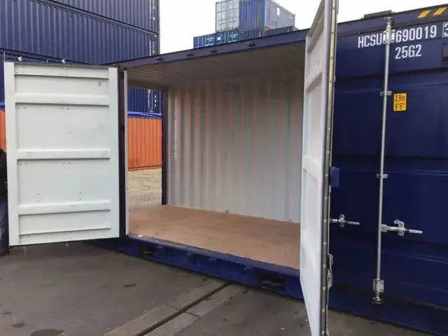20-Fuß-Versandcontainer mit seitlicher Öffnung – gebraucht